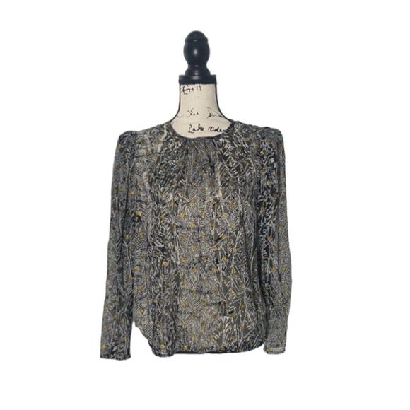 Aqua SZ S abstract lightweight blouse - Picture 1 of 5